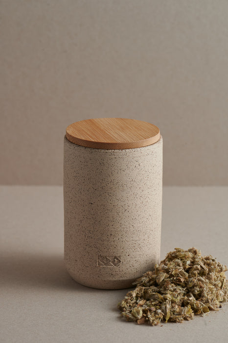 BEIGE TEA HOLDER