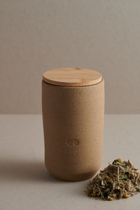 BROWN TEA HOLDER